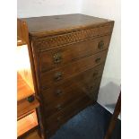 Oak chest of drawers