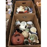 Two boxes of assorted china