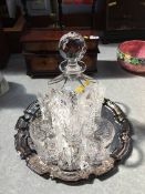 Decanter, glasses and tray