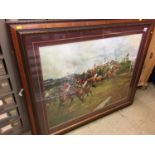 Horse racing print