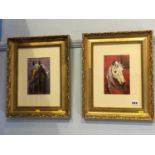 Two acrylics by by Frances Fry, 'Stallion' and 'Arvor'