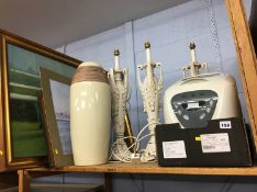 Lamps, prints, bread maker