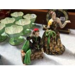 Two Tuscan china 'Plant' figures