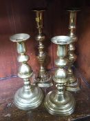 Two pairs of candlesticks