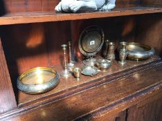 Assorted Middle Eastern brassware