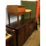 Bridge table and teak telephone seat etc.