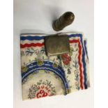 Silver card case, trench art lighter etc.