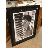 Framed portrait of Audrey Hepburn