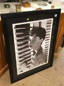 Framed portrait of Audrey Hepburn