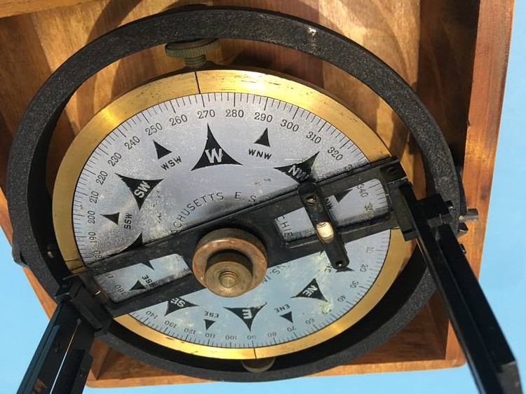 A gimbaled compass by E. S. Richie and Sons of Pembroke, Massachusetts - Image 3 of 3