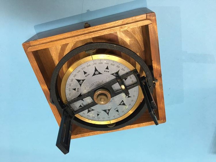 A gimbaled compass by E. S. Richie and Sons of Pembroke, Massachusetts - Image 2 of 3