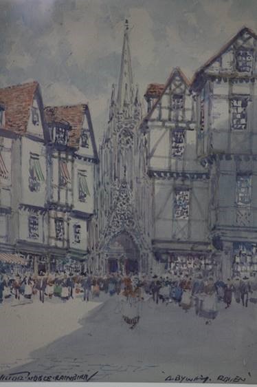 Victor Noble Rainbird (1887-1936), watercolour, signed, 'Rouen', 26cm x 18cm