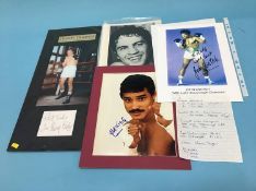 Autographs; Boxing including Henry Cooper