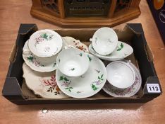 Various tea cups and saucers