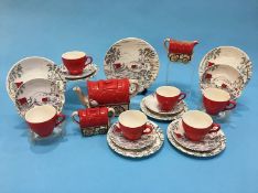 A Washington pottery 'Wagon Trail' tea service