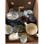 Wedgwood biscuit barrel, CTM tankard etc.