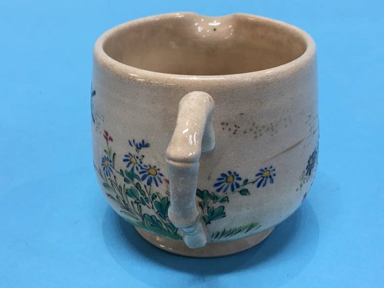 A small Satsuma ware cream jug - Image 2 of 3