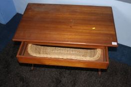 A Danish teak sewing table