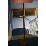 Teak standard lamp