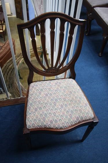 Pair of shield back chairs