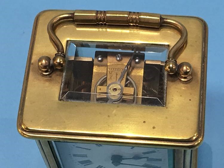 A carriage clock - Image 6 of 7