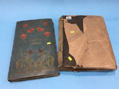 Two postcard albums and contents