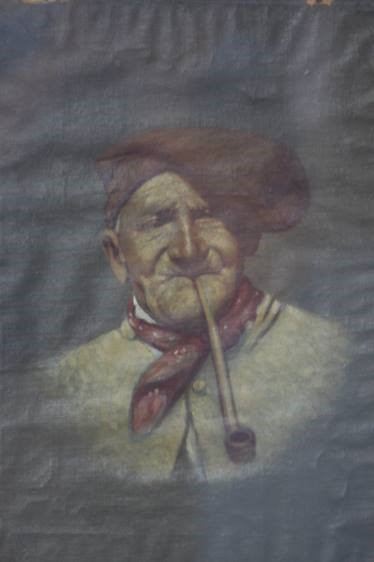 Petronilli, pair of oil on canvas, Italian School, 'Old Neapolitan man smoking a pipe' and 'An old