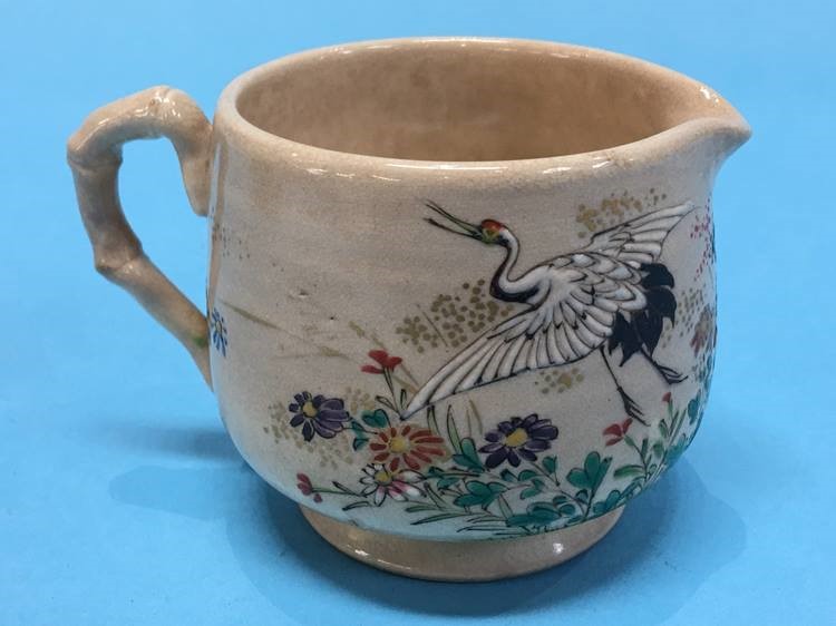 A small Satsuma ware cream jug - Image 3 of 3