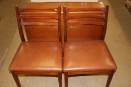 Teak table and a pair of chairs