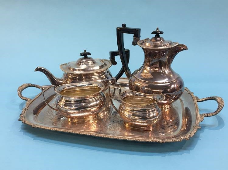 An EPNS tea service - Image 2 of 2