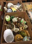Two boxes of assorted including Hornsea etc.