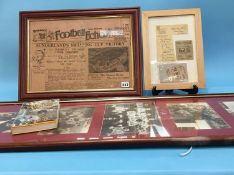 1937 SAFC F.A. Cup Final ephemera to include ticket stub, signed Raich Carter Autobiography,