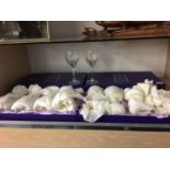 Eight Edinburgh crystal wine glasses