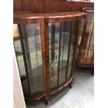 Walnut china cabinet