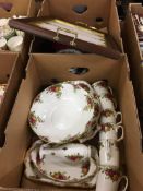 Assorted Royal Albert Old Country Rose china