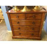 A Victorian mahogany chest of drawers