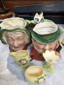 Two Beswick Toby jugs etc.