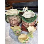 Two Beswick Toby jugs etc.