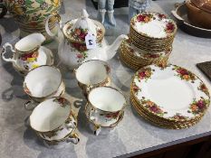 Royal Albert Old Country Rose tea set