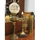 Brass shell case, trumpet / lamp etc.