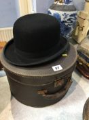 Bowler hat and case