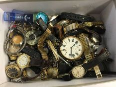 Collection of wrist and pocket watches