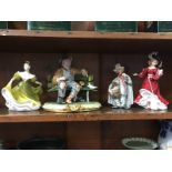 Quantity of Royal Doulton and other figures (4)
