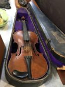 Violin and hard case