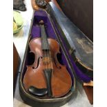 Violin and hard case