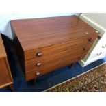 Teak chest of drawers