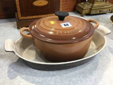 Le Creuset casserole and dish