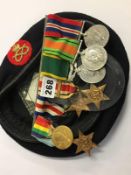 World War II medals including; France and Africa stars, Normandy medal etc., hand engraved to CPL