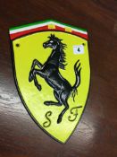 Cast 'Ferrari' sign