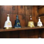 Four Wade whisky decanters